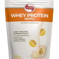 WHEY PROTEIN CONC. 900G MOUSSE DE MARACUJA POUCH VITAFOR - imagem 1