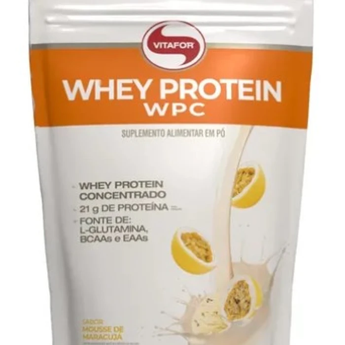 WHEY PROTEIN CONC. 900G MOUSSE DE MARACUJA POUCH VITAFOR