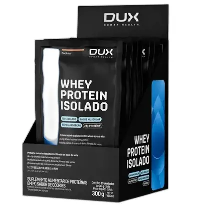 WHEY PROTEIN ISOLADO CAPPUCCINO SACHES 10X30G DUX