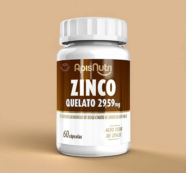 ZINCO QUELATO 380MG C/60 CPLS APISNUTRI