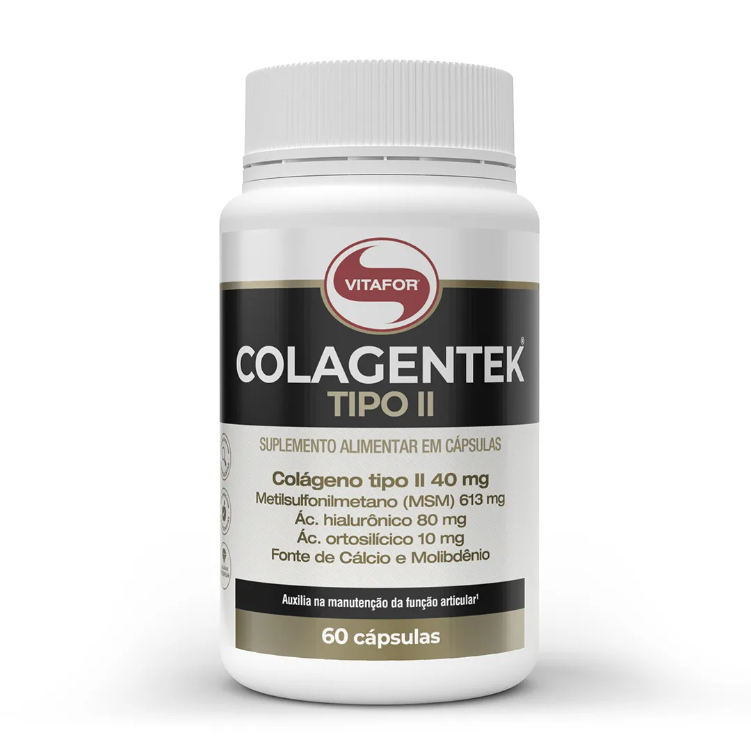 COLAGENTEK TIPO II 790MG C/60 CPLS