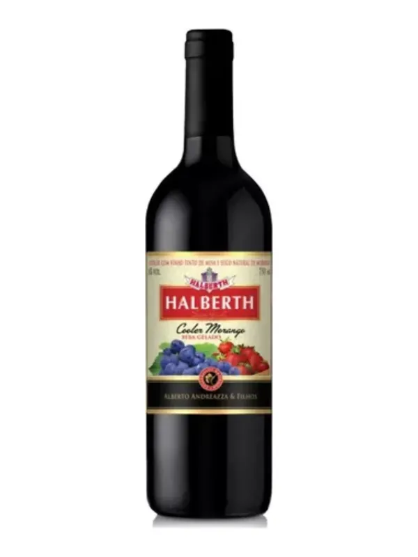 Halberth Cooler Morango - 750ml Vinho Nacional