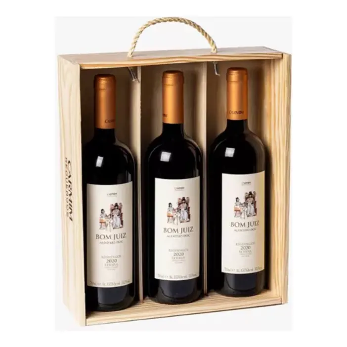 3 Unidades Vinho Bom Juiz - 750ml + CX Mad