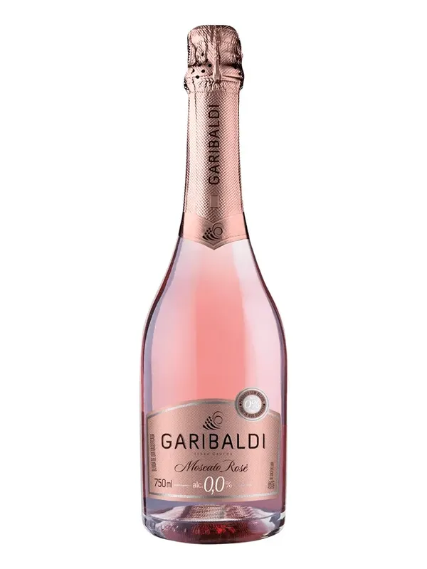 Garibaldi Moscato Rose sem alcool - 750ml Espumante sem alcool 