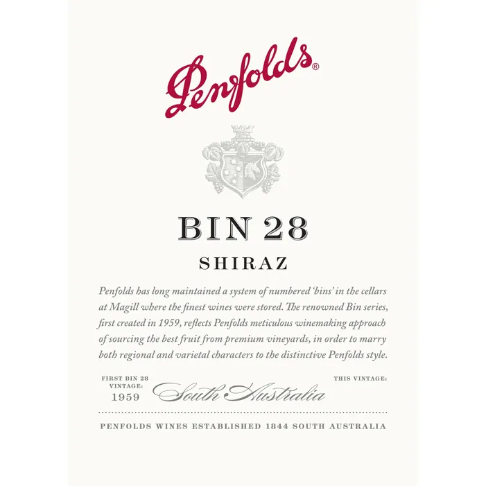 Penfolds Bin 28 Kalimna Shiraz 2019