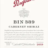 Penfolds Bin 389 Cabernet - Shiraz  2019   - imagem 1