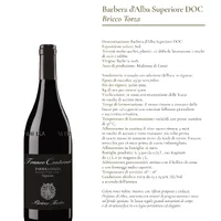 Barbera d’Alba Superiore Doc "Bricco Torta" 2019 Franco Conterno - imagem 1
