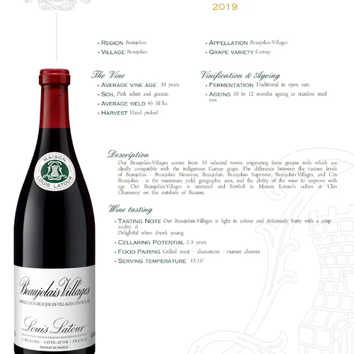 Beaujolais-Villages 2019 Louis Latour 