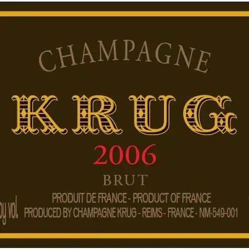 Champagne Krug Vintage 2006 Brut  