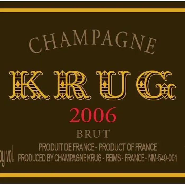 Champagne Krug Vintage 2006 Brut  