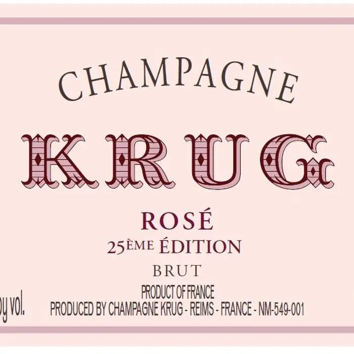Champagne Krug Rosé 26ème Édition 