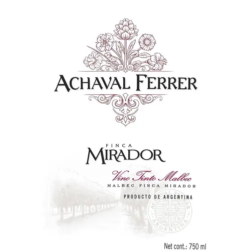 Achaval Ferrer Finca Mirador Malbec 2014