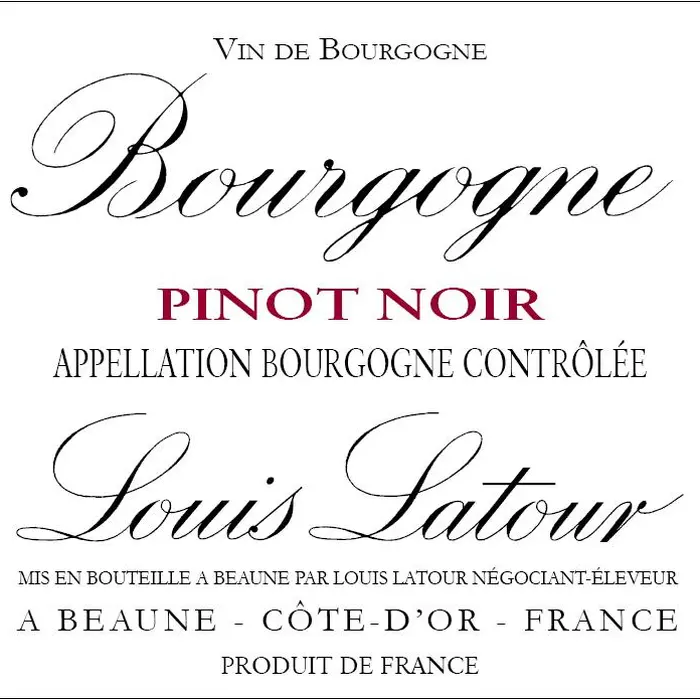 Louis Latour Bourgogne Pinot Noir 2020