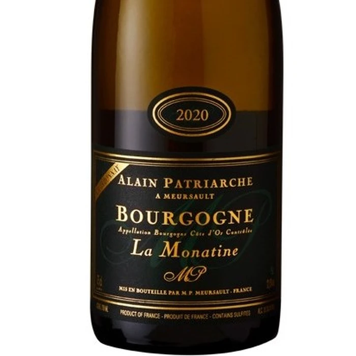 Bourgogne A.O.C  La Monatine 2020 Domaine Alain Patriarche "A Meursault"