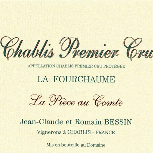  Chablis 1er Cru Fourchaume Pièce au  Comte 2018- Domaine Jean-Claude et Romain Bessin