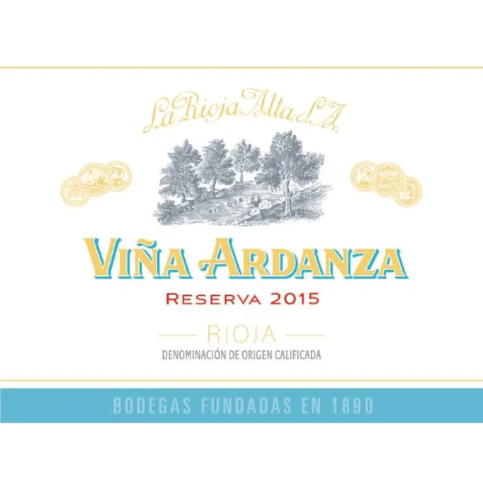 Viña Ardanza Reserva 2015 La Rioja Alta S.A 
