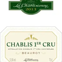 Chablis 1er Cru Beauroy La Chablisienne 2018 - imagem 1