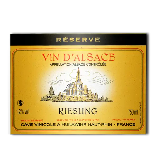 Alsace Riesling Réserve Hunawhir 2021 