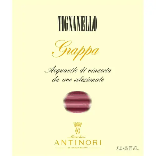 Grappa Tignanello Acquavile di vinaccia
