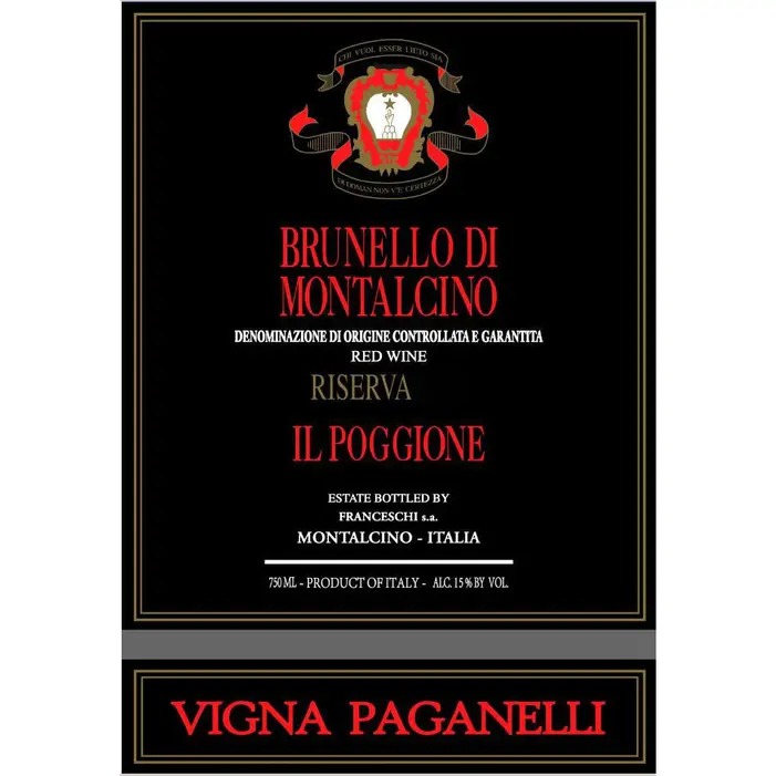 Brunello di Montalcino Riserva Vigna Paganelli 2015