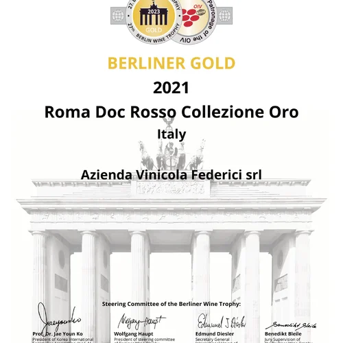 Roma Rosso Collezione Oro 2021 