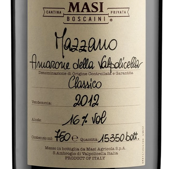 Masi Mazzano Amarone della Valpolicella Classico DOCG 2012