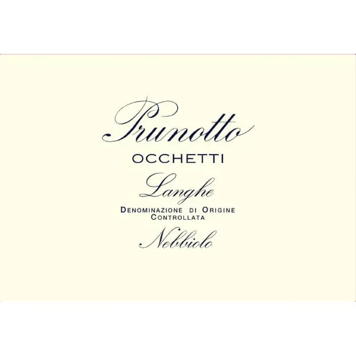 Prunotto Occhetti Langhe Nebbiolo 2017