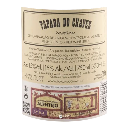 Tapada do Chaves Portalegre Reserva Tinto 2016