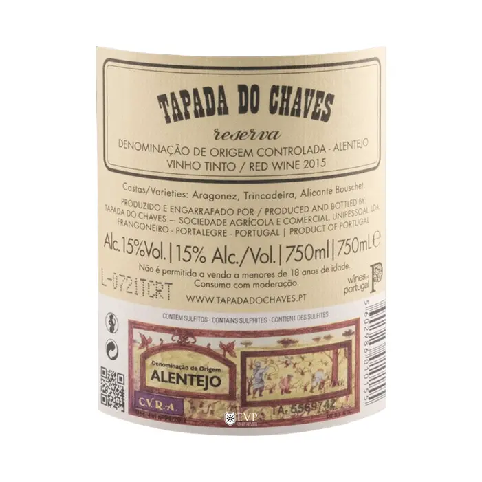 Tapada do Chaves Portalegre Reserva Tinto 2016