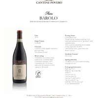 Barolo D.O.C.G Priore 2019 Cantine Povero - imagem 2