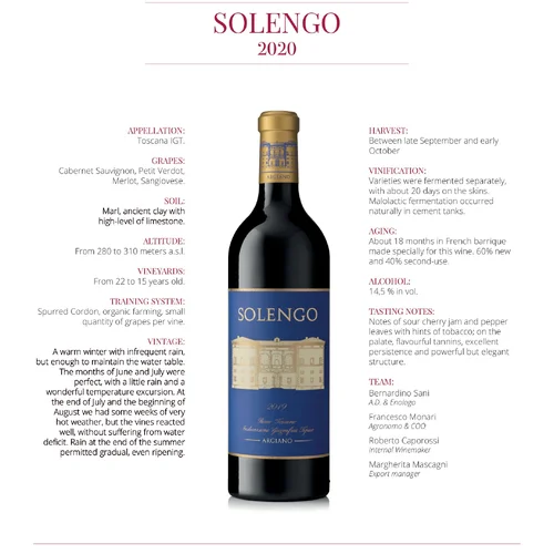 Solengo Toscana IGT 2022