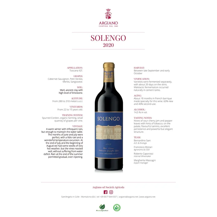 Solengo Toscana IGT 2022