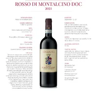 Rosso di Montalcino D.O.C Argiano 2022 - imagem 1