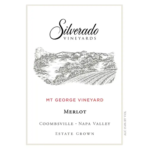 Mt. George Merlot Silverado Vineyards 2018 Napa Valley
