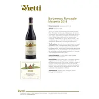 Barbaresco D.O.C.G "Roncaglie" Masseria 2018 Vietti - imagem 4