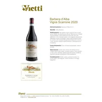 Barbera d’Alba Doc Vigna "Scarrone" 2020 Vietti  - imagem 2