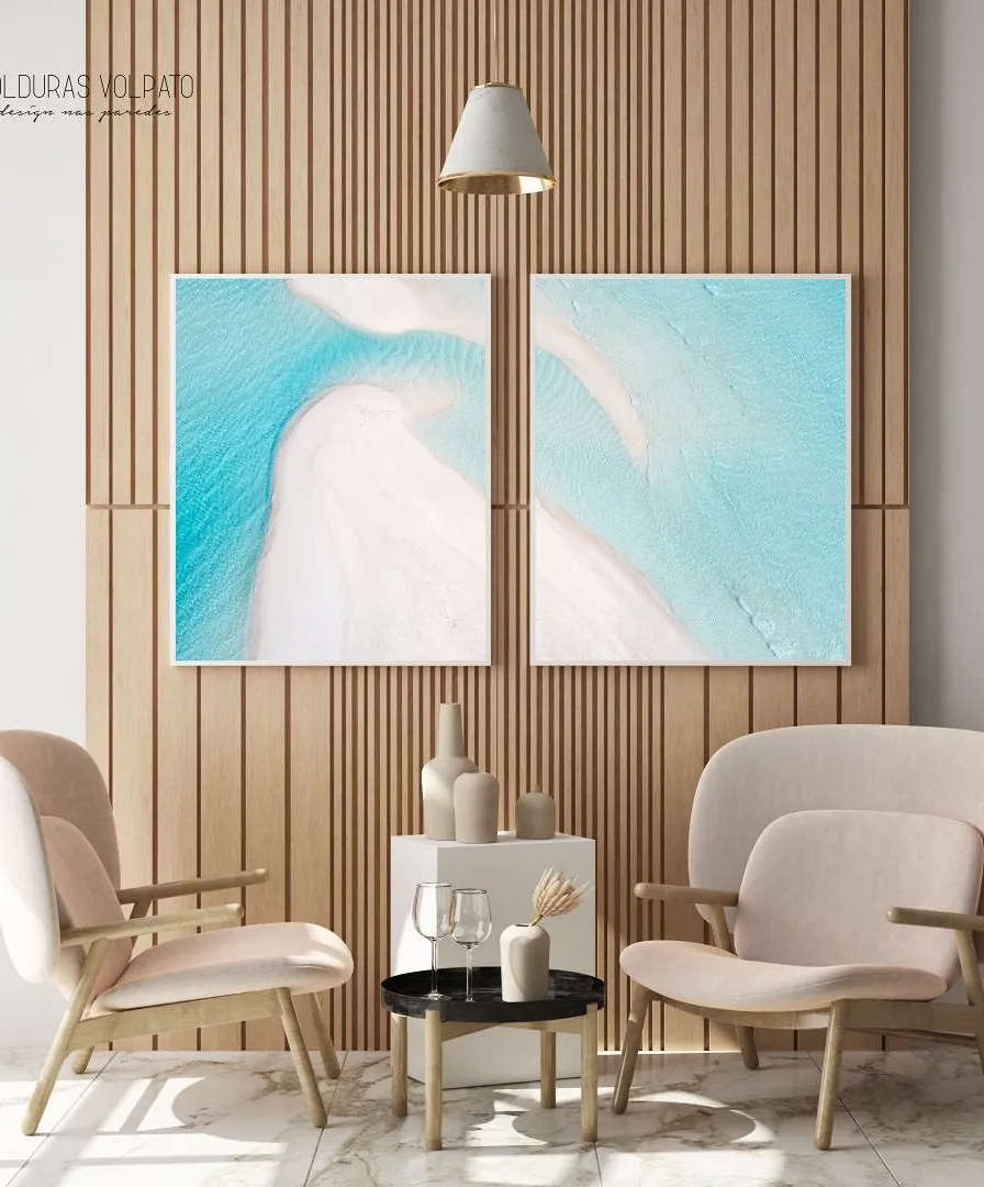 Quadro Decorativo Praia Azul