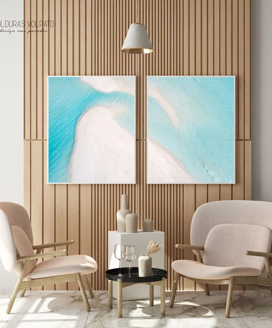 Quadro Decorativo Praia Azul