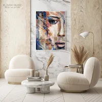 Quadro Decorativo Faces Coloridas - imagem 1