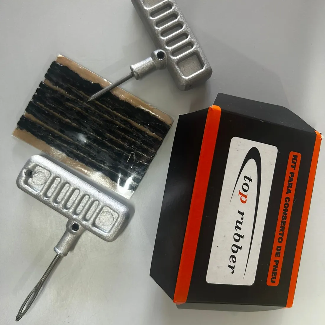 Kit Para Reparo De Pneu Sem Camara Top Ruber 3mm