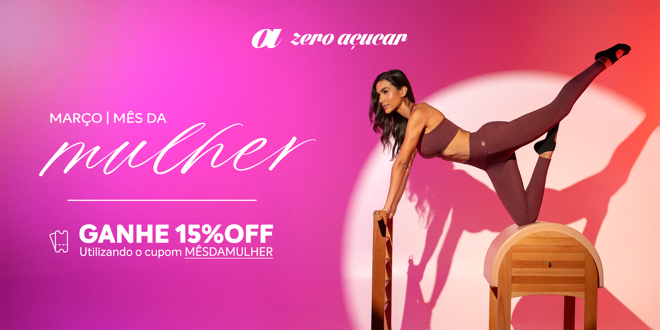 Banner Mês da Mulher | Cupom de 15% OFF