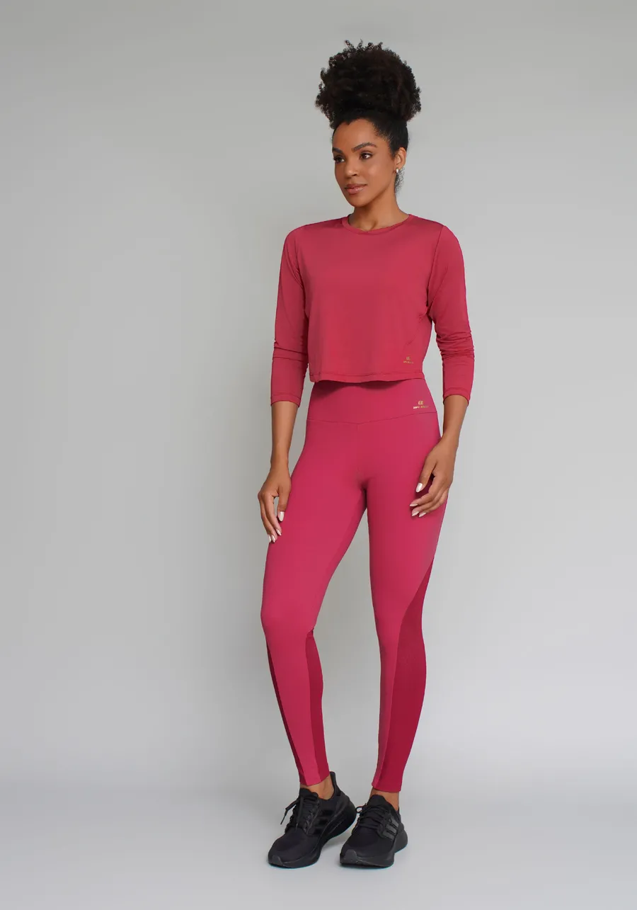 BLUSA CROP MANGA LONGA