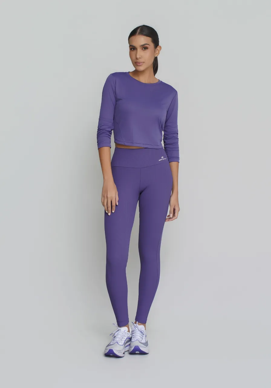 BLUSA CROP MANGA LONGA