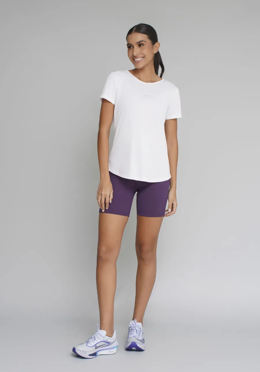 T SHIRT CREPE ALONGADA