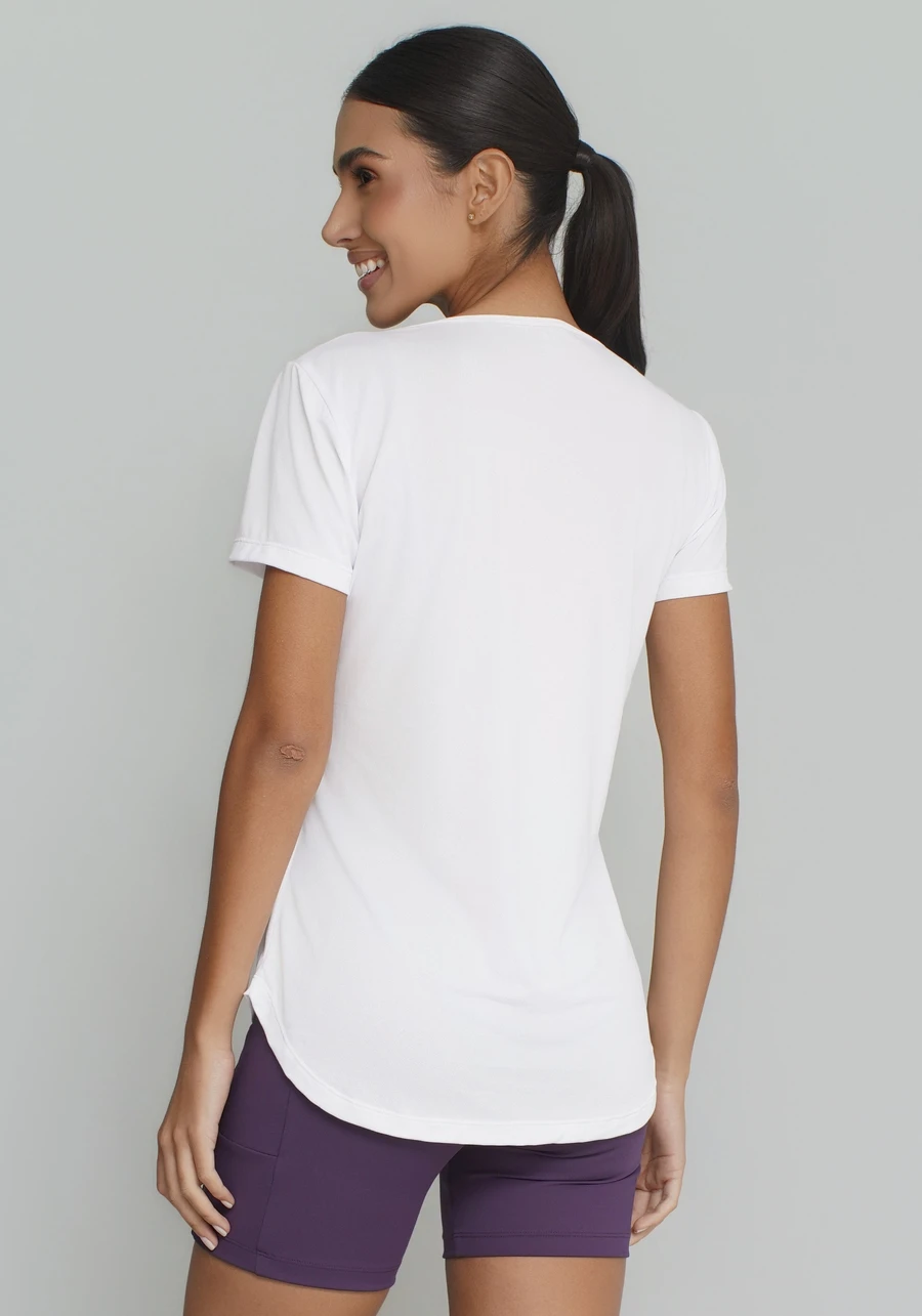 T SHIRT CREPE ALONGADA