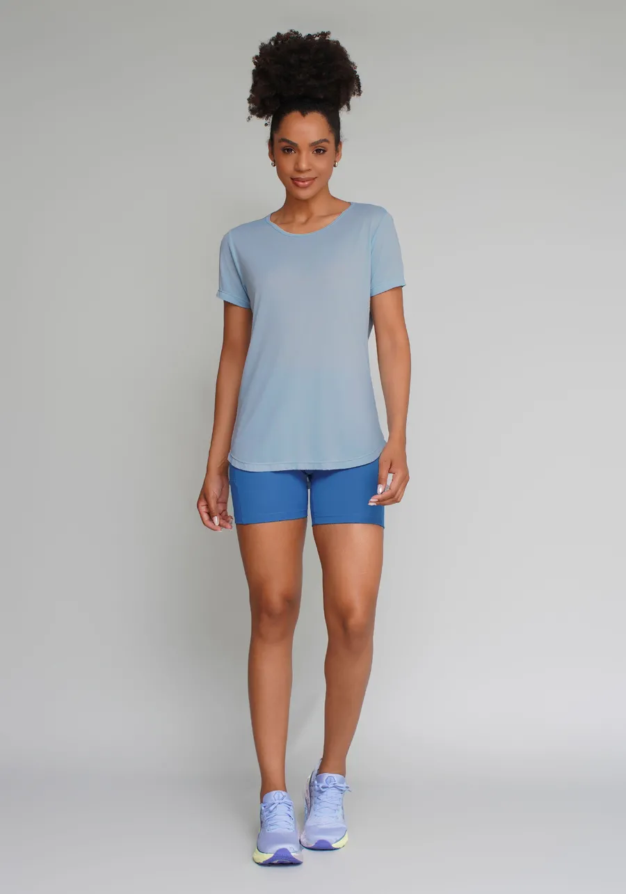 T SHIRT CREPE ALONGADA