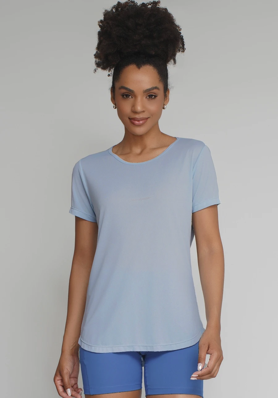 T SHIRT CREPE ALONGADA