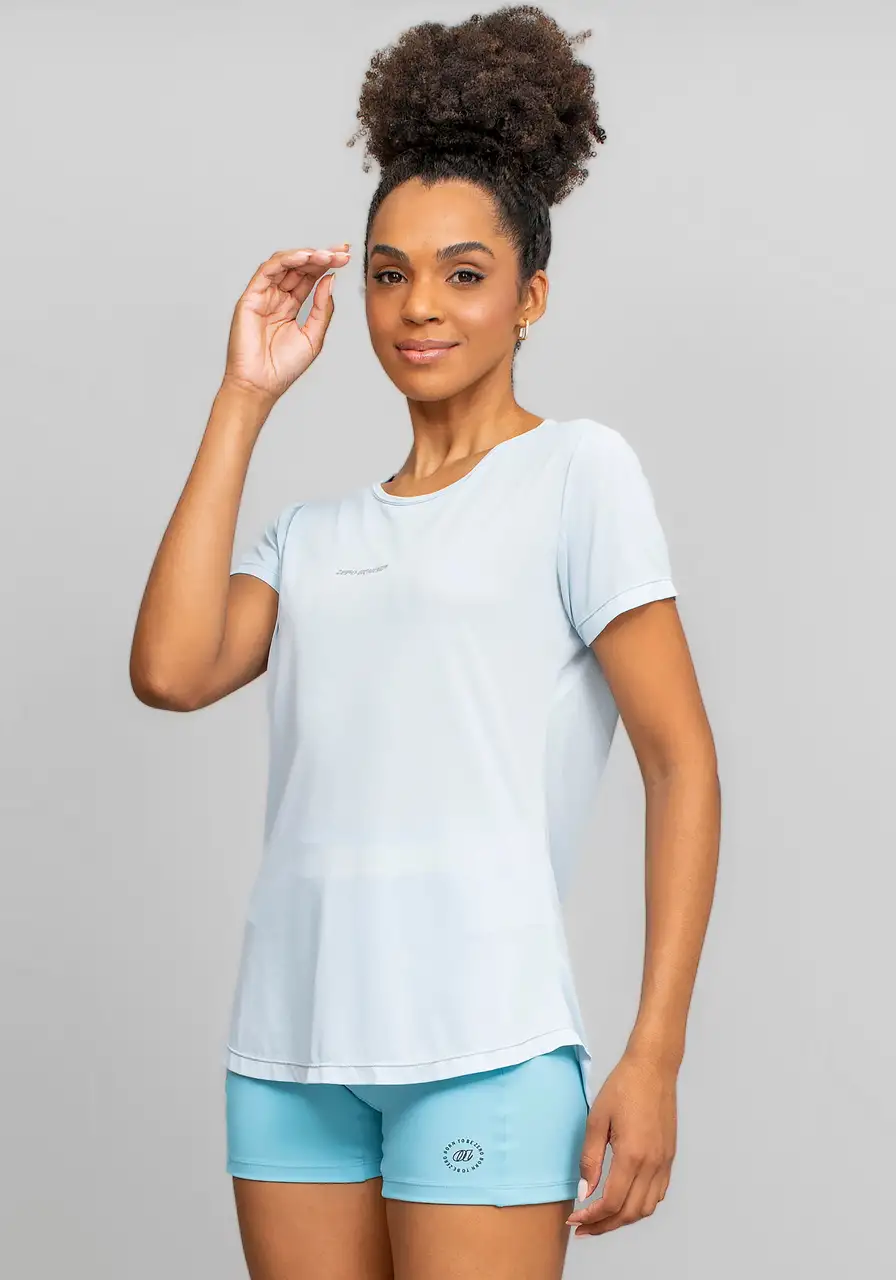 T-SHIRT CREPE ALONGADA