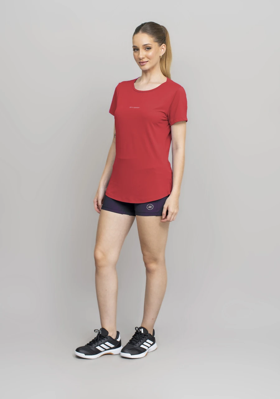 T-SHIRT CREPE ALONGADA