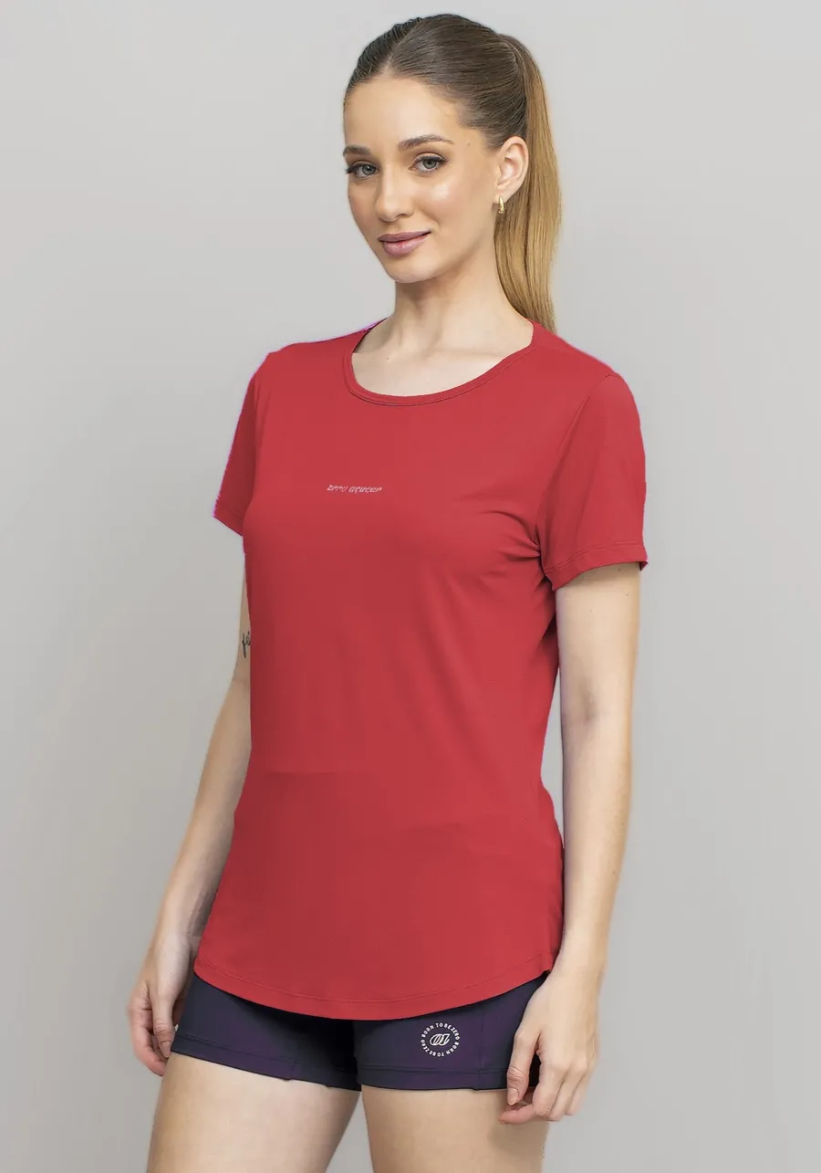 T-SHIRT CREPE ALONGADA